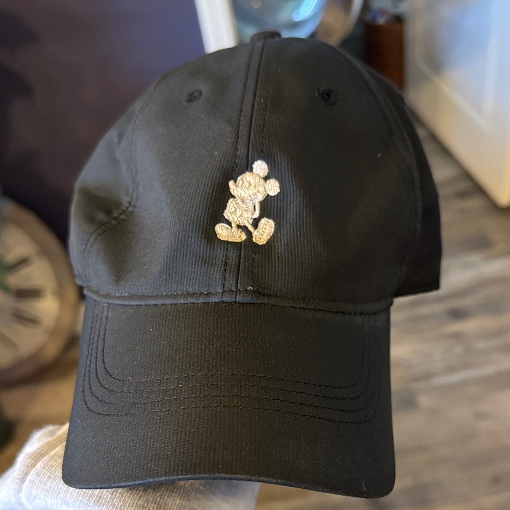 Nike Disney Mickey Black Hat with Gold Logo